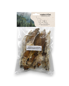 Koerustükk karvadega küüliku kõrvad koerale