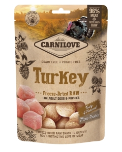 Carnilove külmkuivatatud maius Turkey koertele 60g