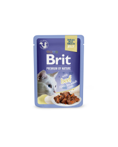 Brit Premium Cat Delicate Beef Fillets in Jelly märgtoit kassidele 85g