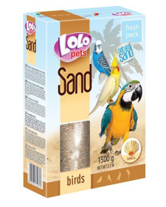 LoLo Pets merekarpidega puuriliiv lindudele 1,5kg