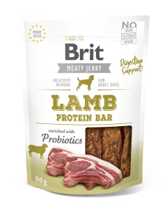 Brit Jerky Lamb Protein Bar Snack närimismaius koertele 80g