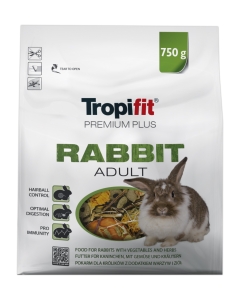 Tropifit Premium Plus Rabbit täissööt küülikutele 750g