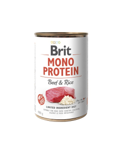 Brit Mono Protein Beef & Rice konserv koertele 400g