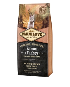 Carnilove Salmon & Turkey for Large Breed Puppies koeratoit