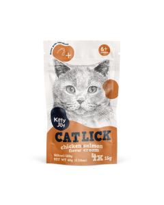 Kitty Joy Cat Lick kana ja lõhega kassimaius 4x15g