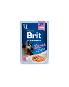 Brit Premium Delicate Salmon Fillets in Gravy märgtoit steriliseeritud kassidele 85g