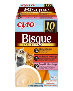 Ciao Bisque multipakk märgtoit kassidele 10x40g