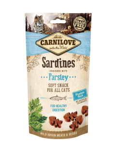 Carnilove Cat Snack Sardine with Parsley närimismaiused kassile 50g