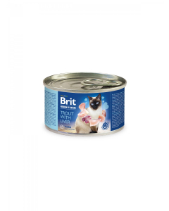 Brit Premium by Nature Trout with Liver konserv kassidele 200g