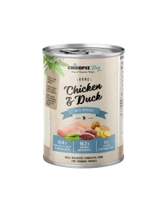 Chicopee Junior Pure Chicken & Duck konserv kutsikatele 400g