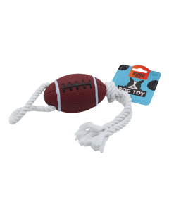 Bubu Pets koeralelu ragbi pall köiega 35cm