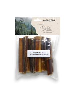 Koerustükk kuivatatud pulli peenis koerale 12cm