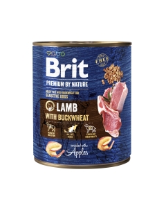 Brit Premium by Nature konserv Lamb with Buckwheat koertele