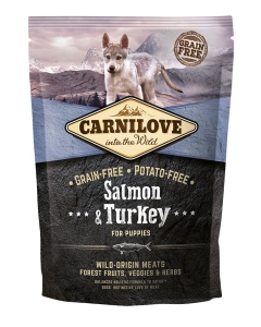 Carnilove Salmon & Turkey for Puppies koeratoit