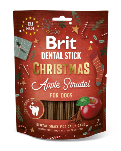 Brit Dental Stick Christmas närimispulgad koertele 7tk 250g