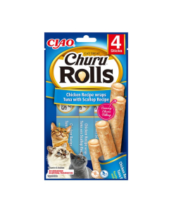 Churu Rolls kassimaius kana, tuunikala ja kammkarbiga 4x10g