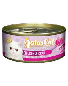 Aatas Cat Creamy Chicken & Crab konserv kassile 80g