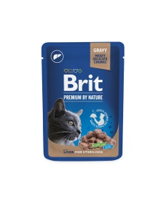 Brit Premium Liver märgtoit steriliseeritud kassidele 100g