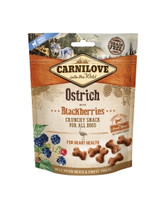 Carnilove Dog Snack Ostrich Blackberries maiused koerale 200g