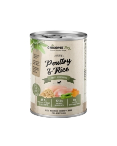Chicopee Pure Poultry & Rice konserv koertele 400g