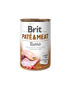 Brit Care Rabbit Paté & Meat konserv koertele 400g