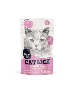 Kitty Joy Cat Lick kana ja krevetiga kassimaius 4x15g