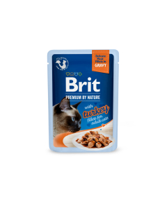 Brit Premium Turkey Fillets in Gravy märgtoit kassidele 85g