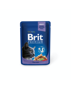 Brit Premium Cod Fish märgtoit kassidele 100g