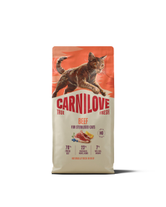 Carnilove True Fresh Beef Adult Sterilised kassitoit
