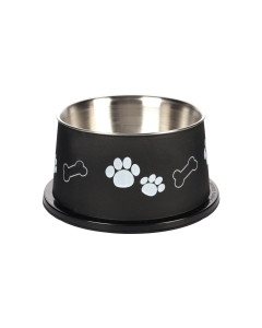 Flamingo kauss pikakõrvalistele koertele must ø 15cm - 0,9L