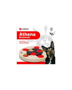 Flamingo interaktiivne puidust mänguasi Athena koertele ø 25cm