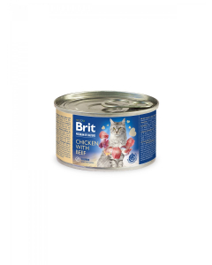 Brit Premium by Nature Chicken with Beef konserv kassidele 200g