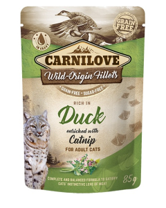 Carnilove Cat Pouch Duck with Catnip einekotike kassidele 85g