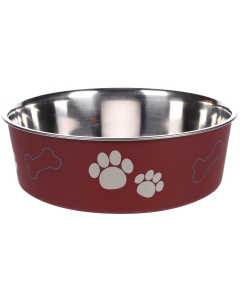 Flamingo libisemisvastase põhjaga punane kauss koerale ø 23cm - 2,2L