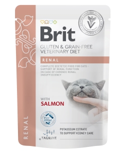 Brit Veterinary Diet Renal märgtoit kassidele 85g