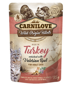 Carnilove Cat Pouch Turkey Valeriana einekotike kassidele 85g