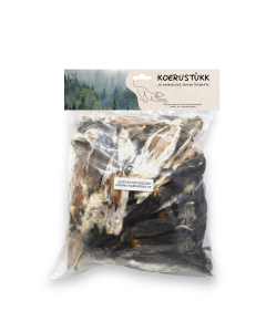 Koerustükk karvadega küüliku kõrvad koerale