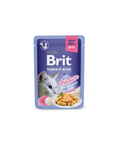 Brit Premium Delicate Chicken Fillets in Jelly märgtoit kassidele 85g