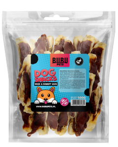 Bubu Pets koeramaius küülikukõrvad pardiga 500g
