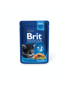 Brit Premium Chicken Chunks in Gravy märgtoit kassipoegadele 100g